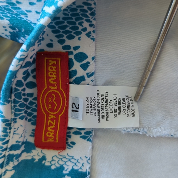 KRAZY LARRY Reptile Print Pull-On Skinny Legging Size 12 - Picture 7 of 13